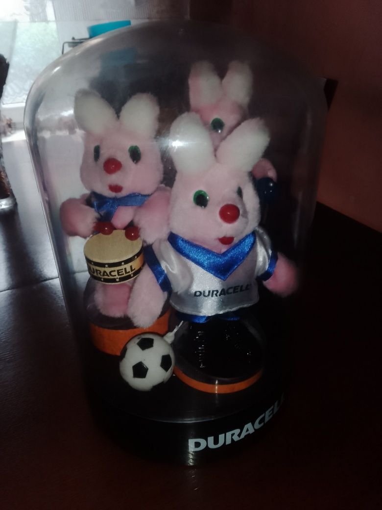 3 maskotki króliczki podświetlane Duracell