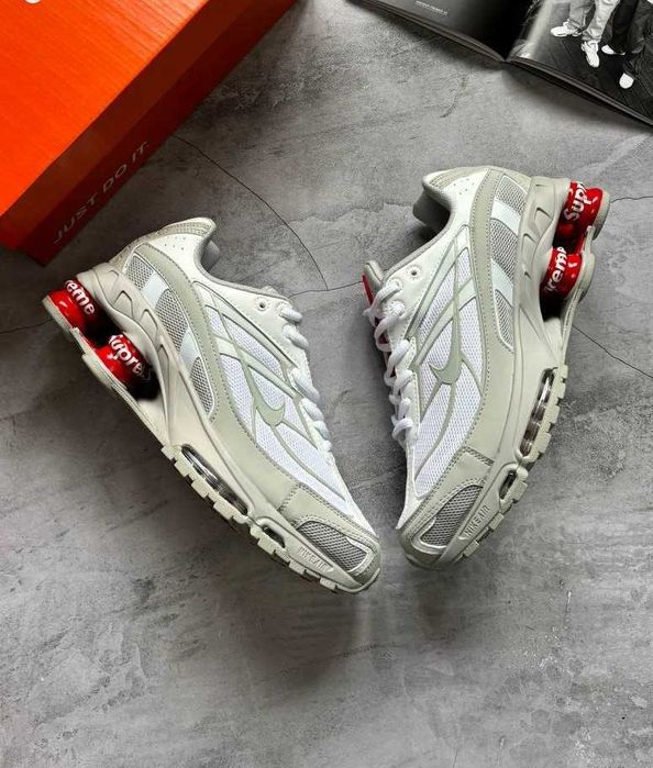 !SALE! Nike Shox Ride 2 x Supreme White 36 37 38 39 40 41 42 43 44 45