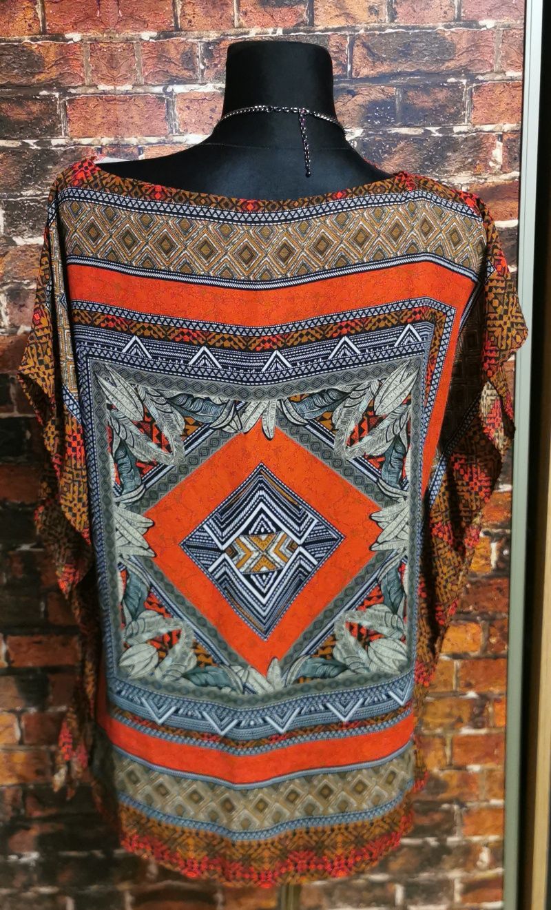 Sliczna bluzka ETNO BOHO czereona