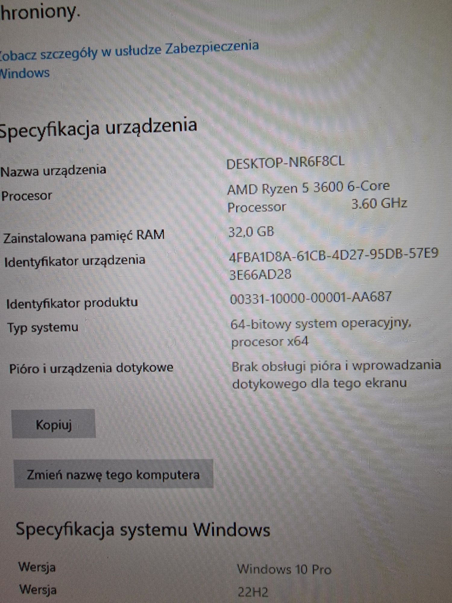 Sprzęt do grania - RTX/Ryzen/32GB RAM/2K/RGB/SSD