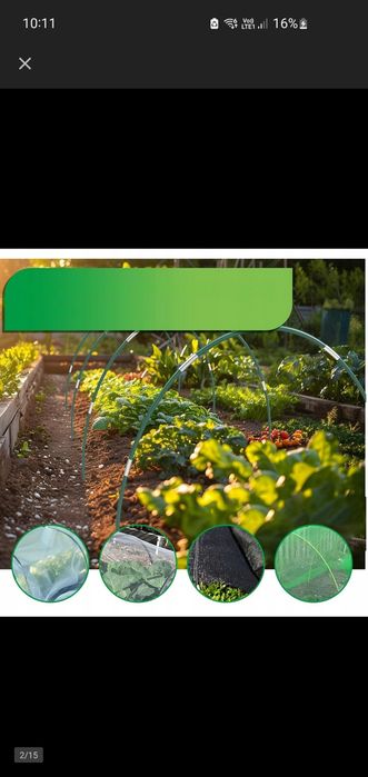 Łuki do tunelu ogrodowego 50SZT NA PODWYŻSZONE GRZĄDKI