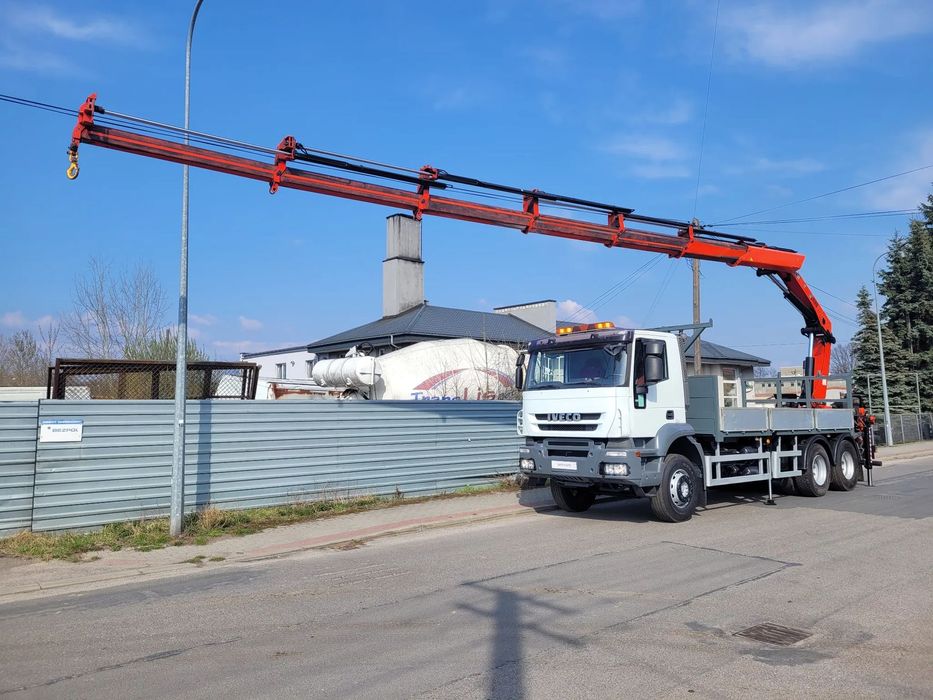 Iveco TRAKKER 260T36 6x4 HIAB 288 E-6 16m 6 WYSUWÓW PILOT HDS RADIOWY ŻURAW DŹWIG KLIMA  Niski Przebieg HAK Hydraulika na Tyle PALFINGER FASSI ATLAS 4x4 KIPER