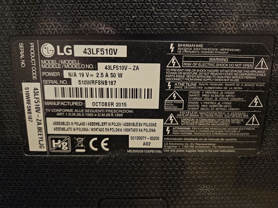 Telewizor LG 43 cale