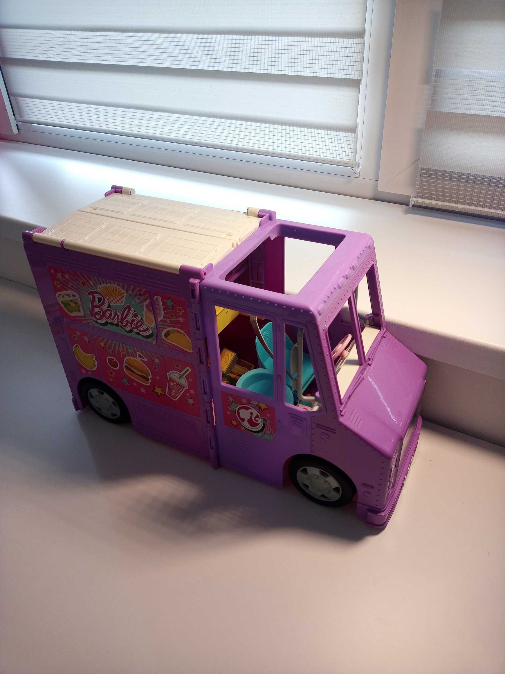 Barbie Samochód Foodtruck dla lalki GMW07 zestaw 2 lalki