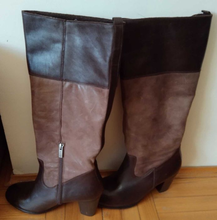 Brązowe kozaki damskie Ryłko rozm. 37