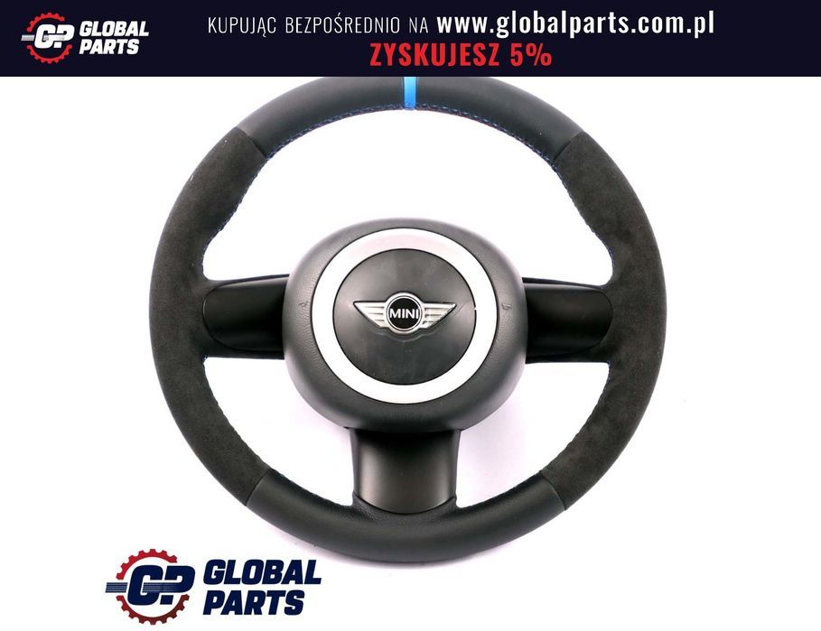 Mini Cooper R50 R52 Kierownica Sportowa NOWA Skóra / Alcantara