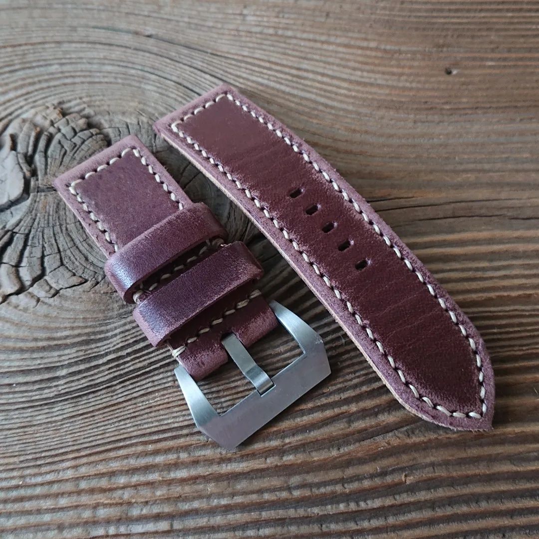 Pasek do zegarka Panerai 26 mm handmade skóra ręcznie robiony