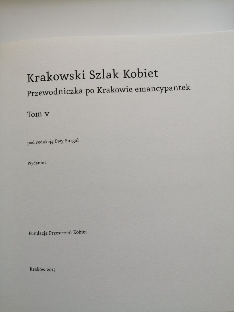 Krakowski Szlak Kobiet - Tom V