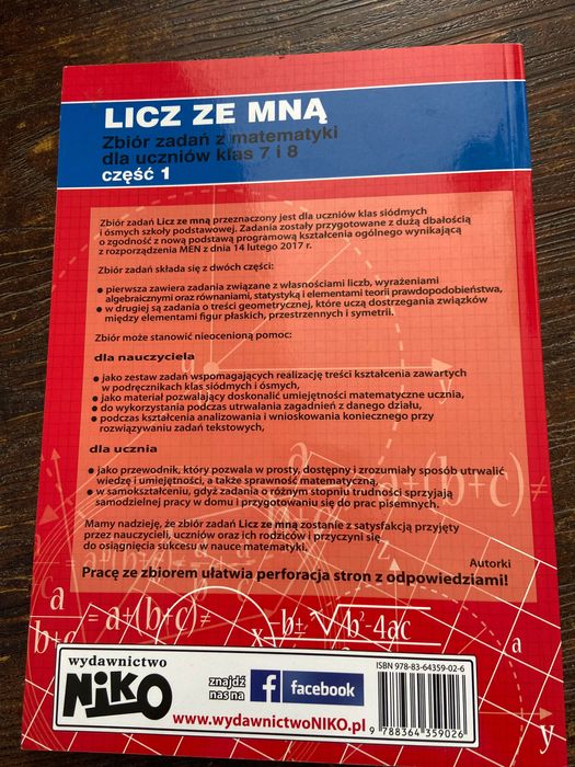 zbiór zadań matematyka egzamin ósmoklasisty „Licz ze mną”