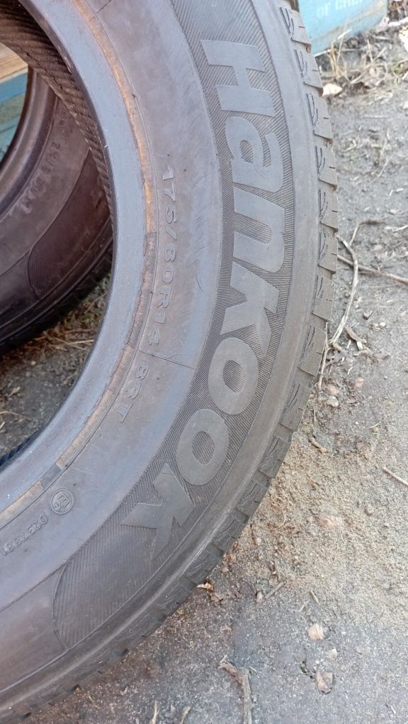 Hankook 175 80 r14 2шт шини  б'у гума резина з Європи