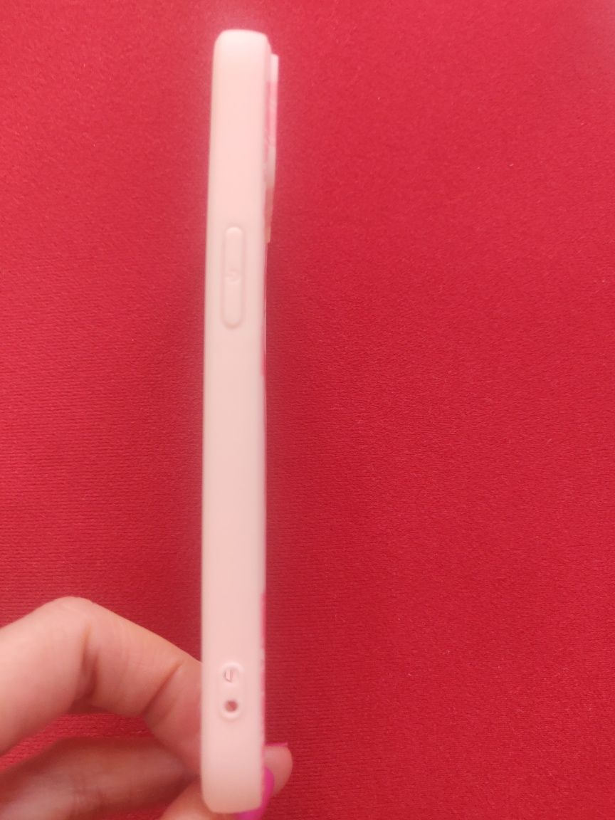 Etiu case plecki iPhone 13 silikonowe nowe miękkie lips usta róż