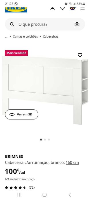 Cabeceira ikea brimes