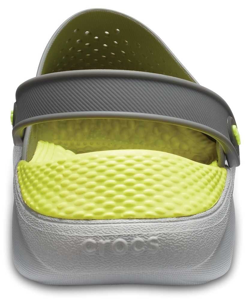 Кроксы Crocs LiteRide Clog GreyLightGreen оригинал 36-45