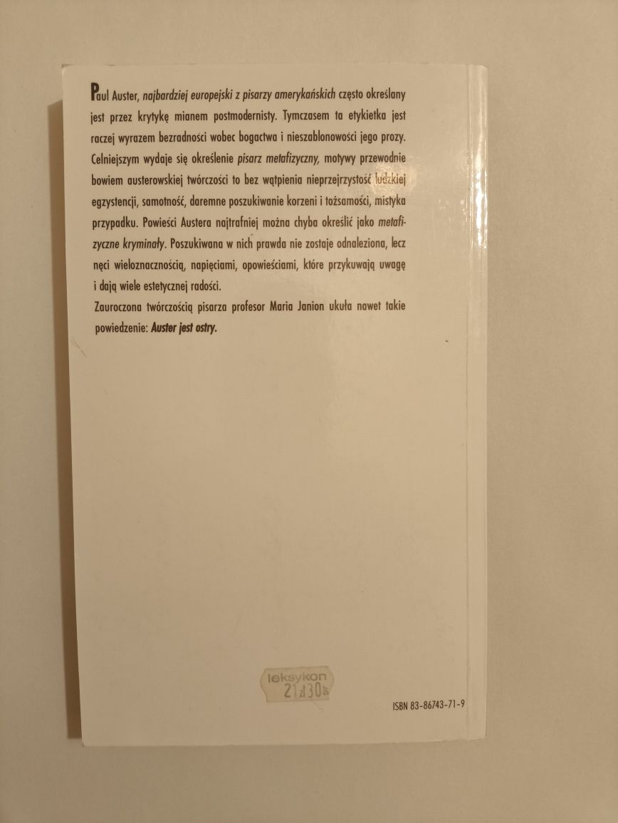 Księżycowy pałac Paul Auster