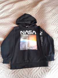 Czarna bluza NASA H&M r. 134-140