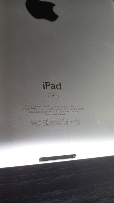 iPad 2 64GB Wifi prateado 9,7" 2a geração Apple