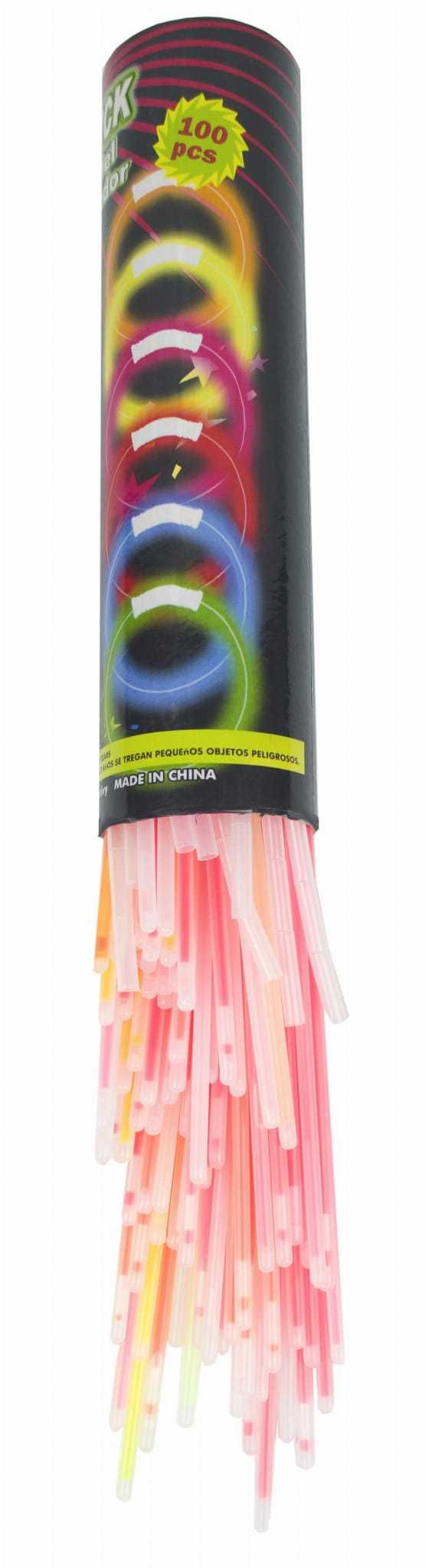 LT431 NOWE BRANSOLETKI opaski fluorescencyjne świecące 100szt patyki