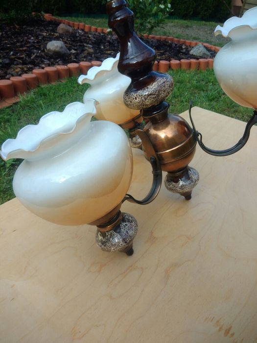 Żyrandol PRL stan idealny