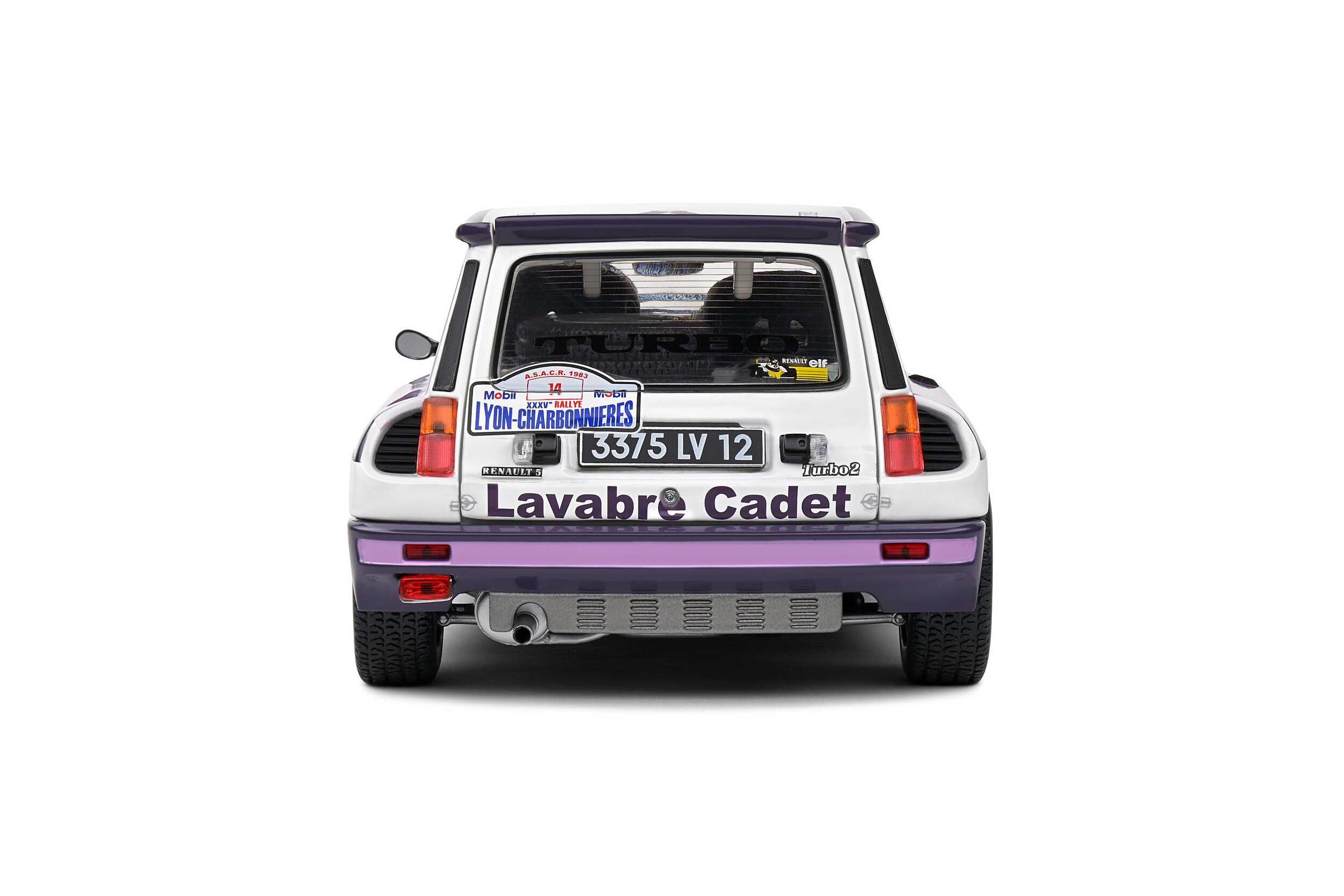 Renault 5 Turbo Rallye Lyon Charbonnière 1983 #14 Auriol Solido 1:18