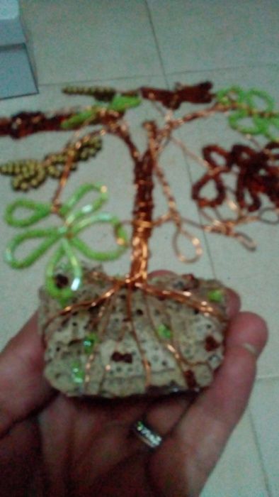 lindo suporte de flores em macrame fio de seda" novo"