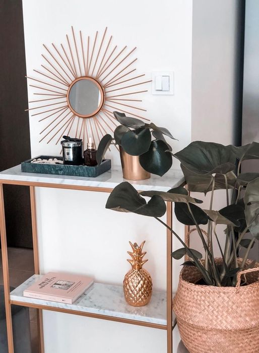 Konsola marmurowa złoty regał szafka marmur (zobacz inne ogł.)