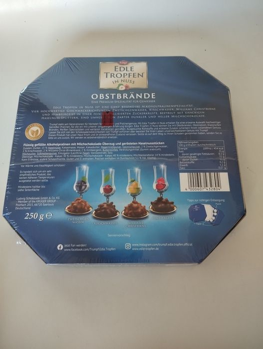 Bombonierka praliny procentowe 250 g