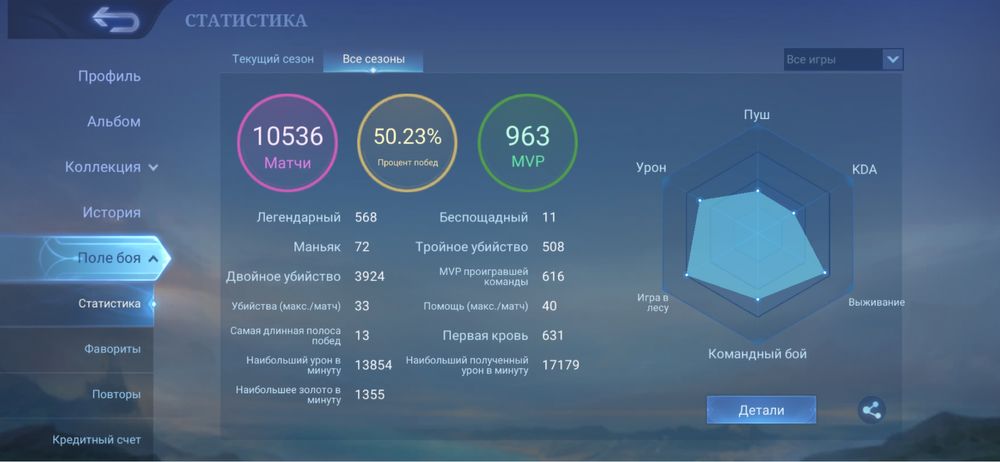 Аккаунт в mobile legend