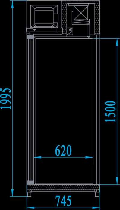 Chłodnia na kwiaty 120 cm. Wyposażenie kwiaciarni .