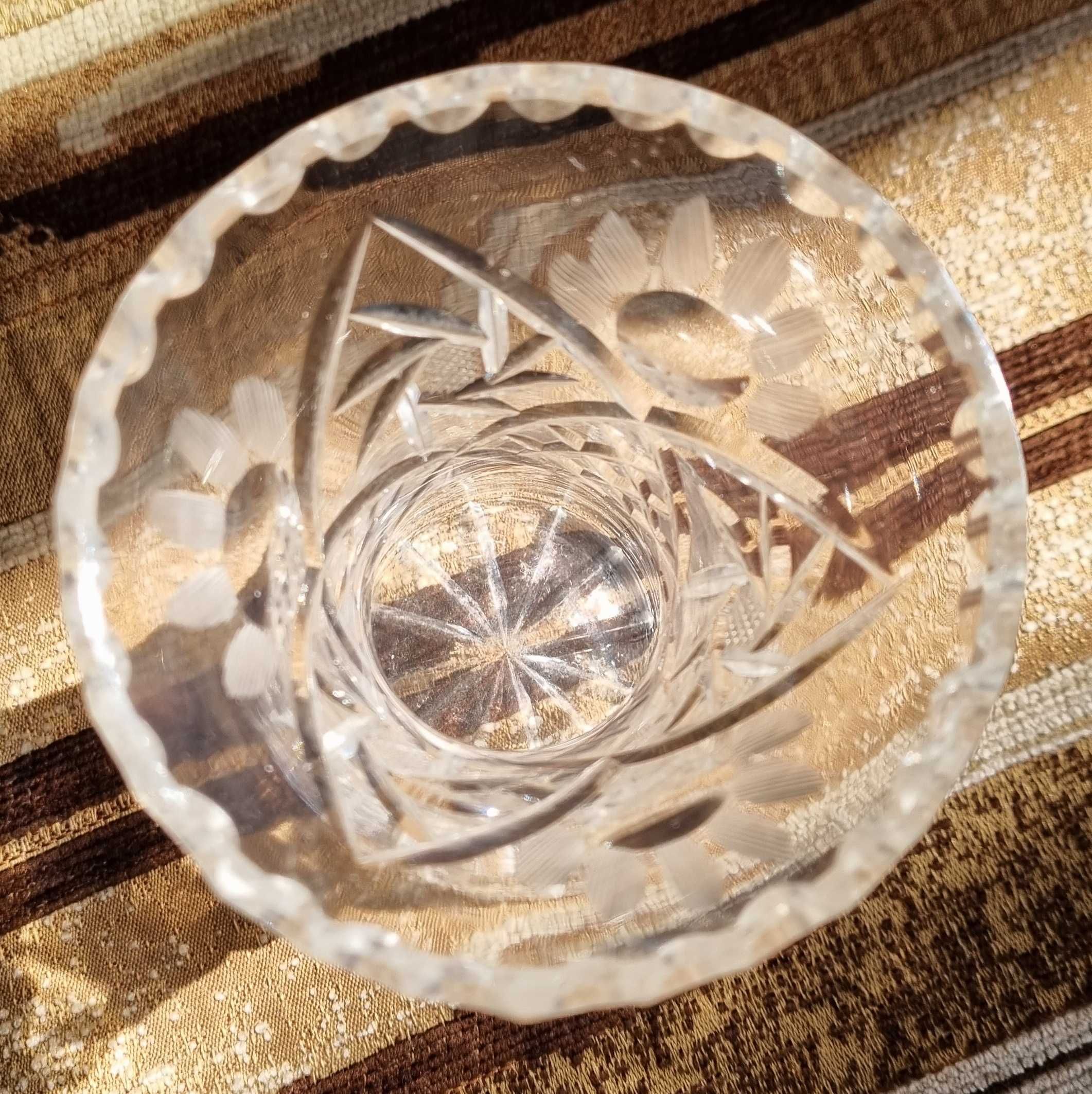 Mały kryształ wazon 10cm.