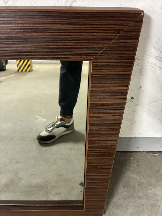 Lustro lazienkowe lazienka przedpokoj masywna rama orzech dab tanio