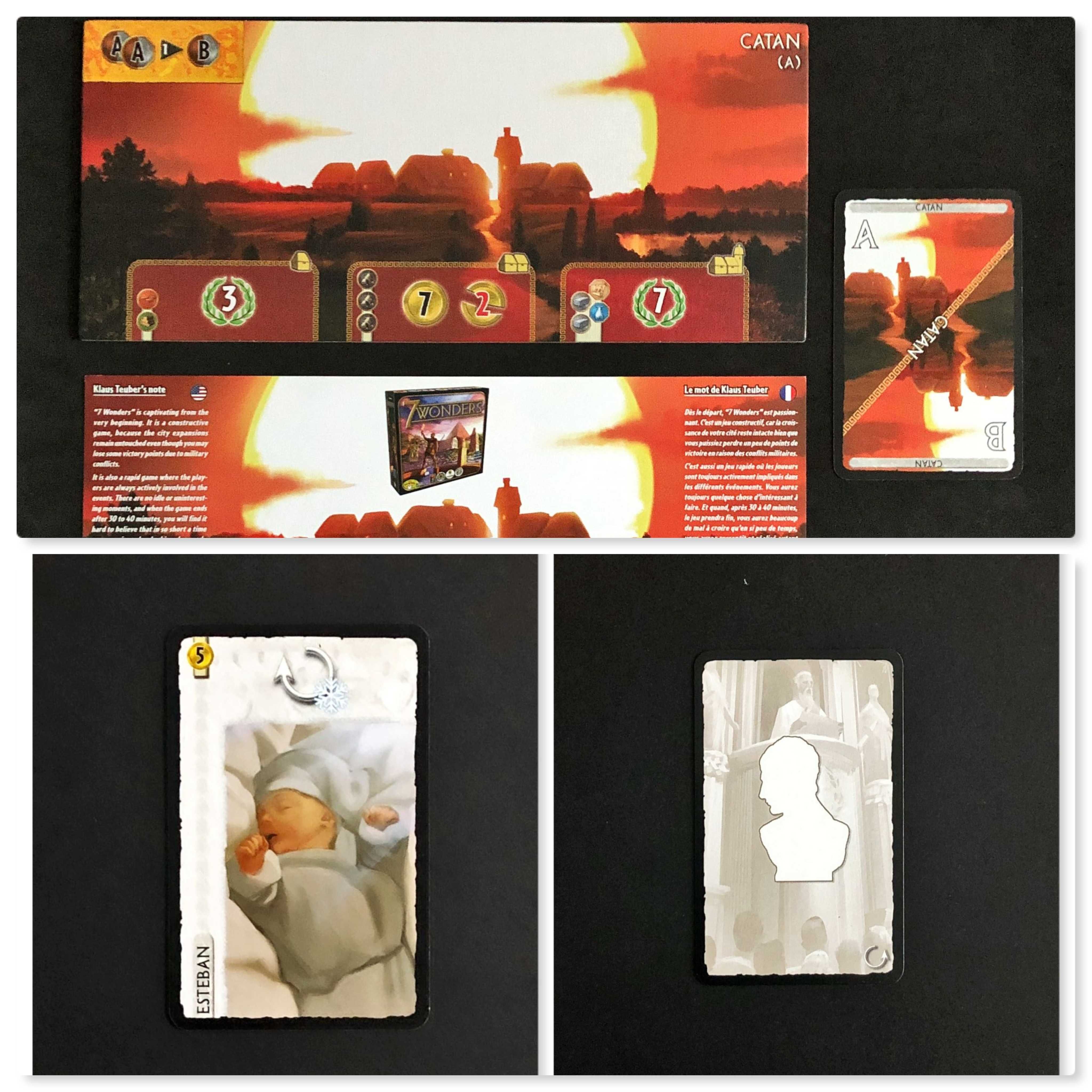 JOGO de Tabuleiro USADO 7 Wonders Duel Mini Expansão Catan
