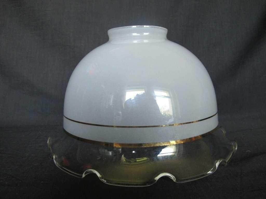 Szklany Klosz z falbanką do lampy naftowej_mon. 79 mm