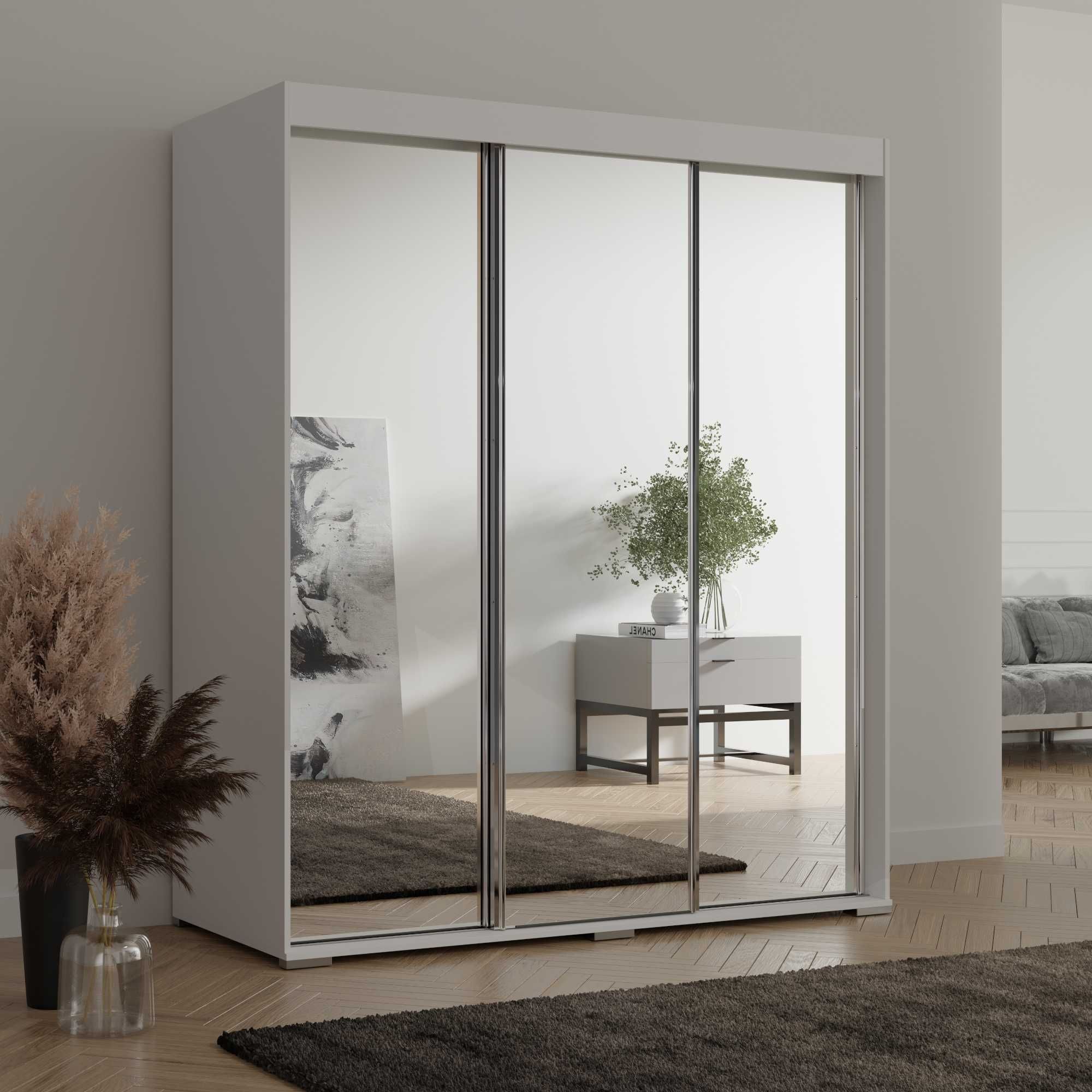 Szafa przesuwna Como 3D 180 (lacobel) 9 wariantów [Darmowa Dostawa]