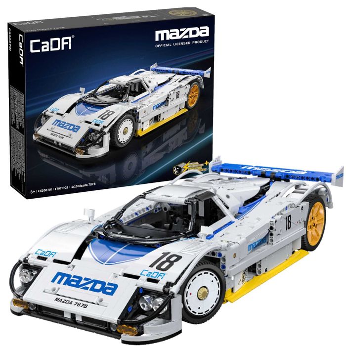 Klocki CADA Mazda 787B LeMans '91 NOWE BOX 1797 el. Skala 1:10 50cm