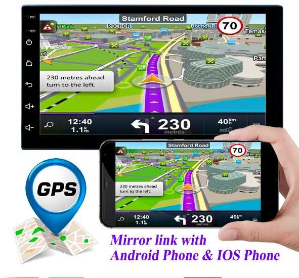 WYPRZEDAŻ radio samochodowe 2 DIN 7" ANDROID 14 BT Nawigacja USB 2 GB
