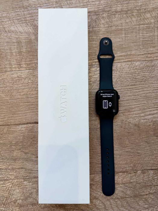 Смарт-годинник Apple Watch 7 45mm GPS + Cellular LTE) Midnight АКБ 78%