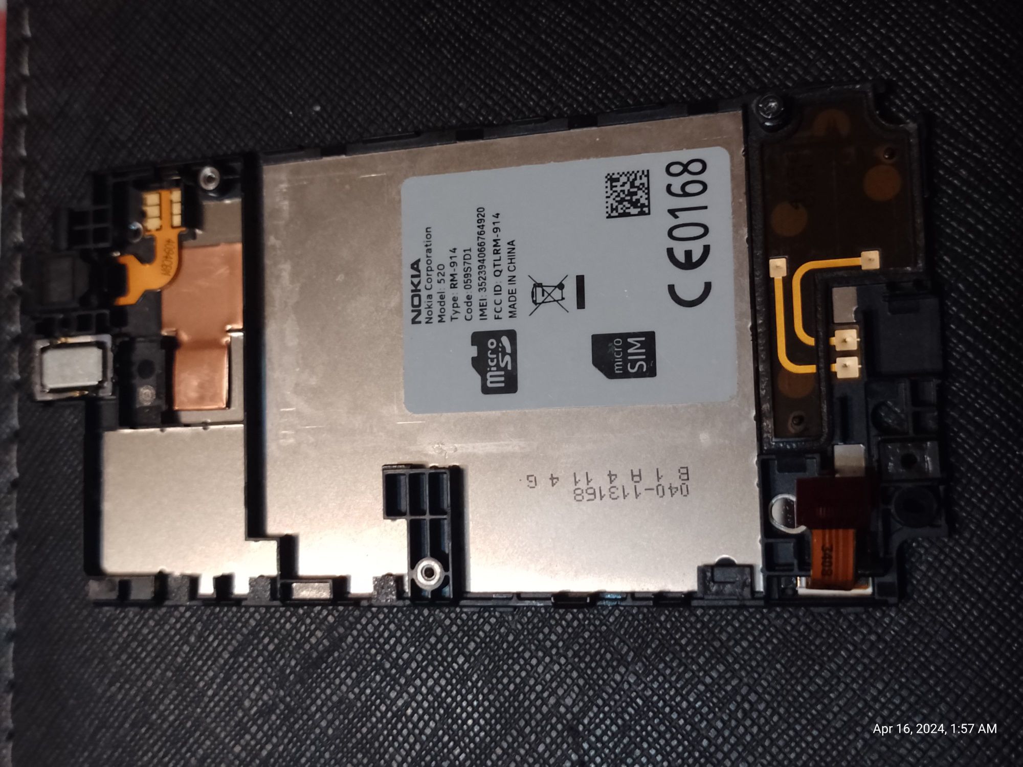 LCD Nokia Lumia 520 ramka głośnik wyświetlacz