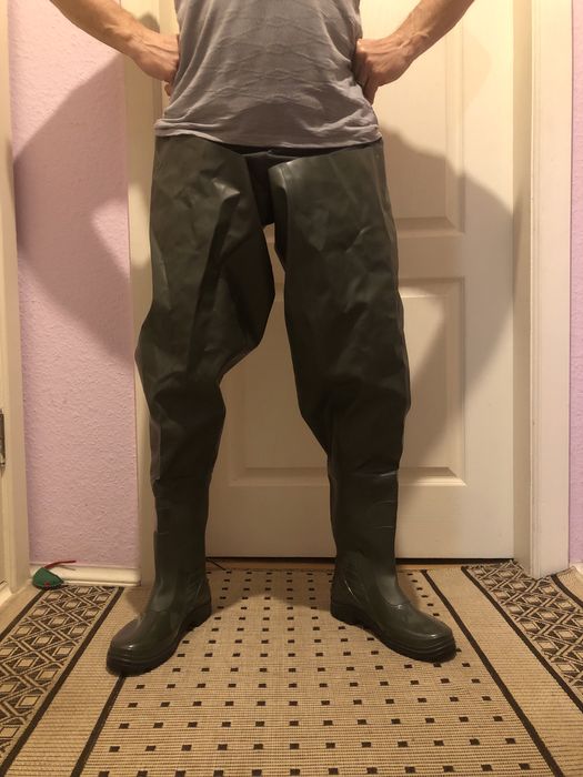 Сапоги рыбацкие резиновые, заброды 28,5 размер. Кларк.