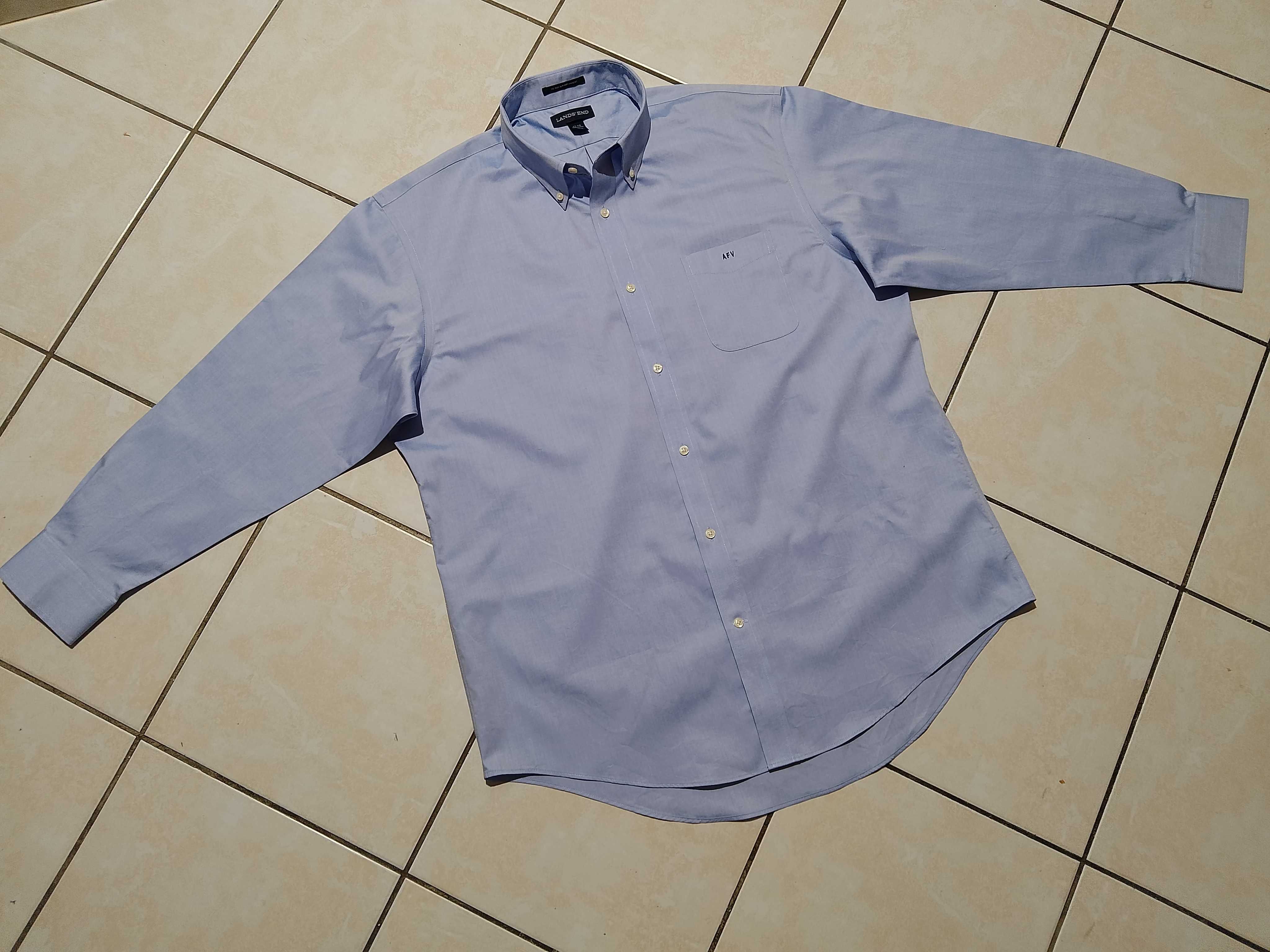 LANDS END USA - NOWA! z LOGO Markowa Koszula Męska rozmiar XXL