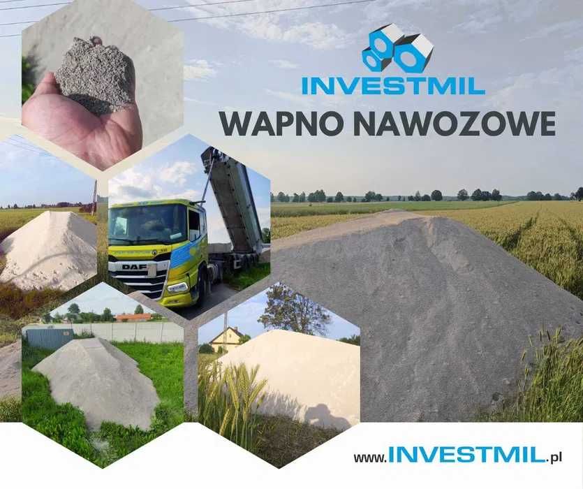 WAPNO NAWOZOWE : węglanowe, magnezowe, kreda nawozowa