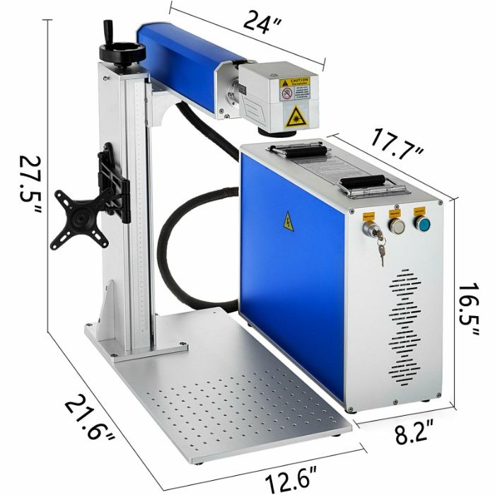 Máquina de gravação Metais | Acrílico | Plásticos Fibra Laser