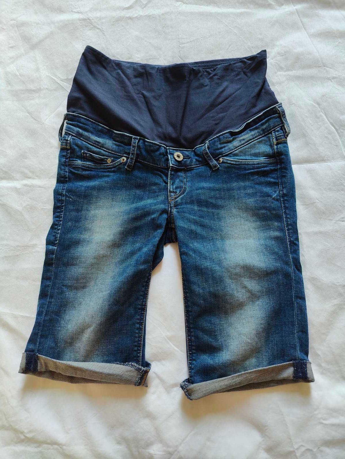 Джинсові Бріджи  H&M для вагітних майбутніх мам б/у