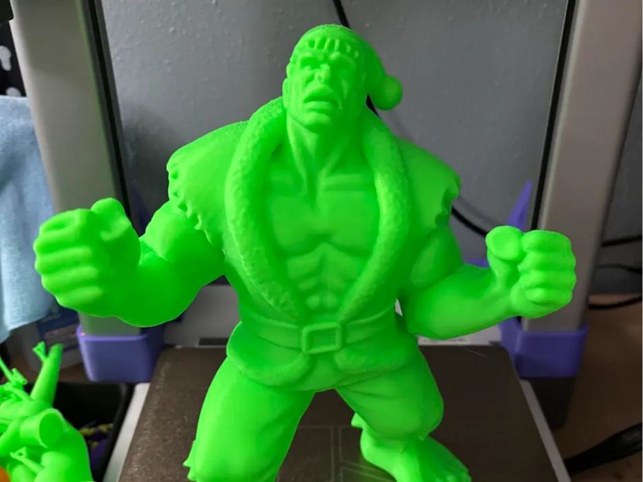 Figura Hulk Pai Natal - Inspirada em Santa Smash