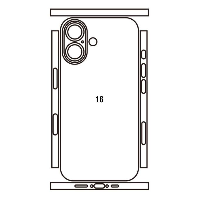 Броньована гідрогель  iPhone 17 16-13-14-15 всі моделі  2x1 Зад і бока