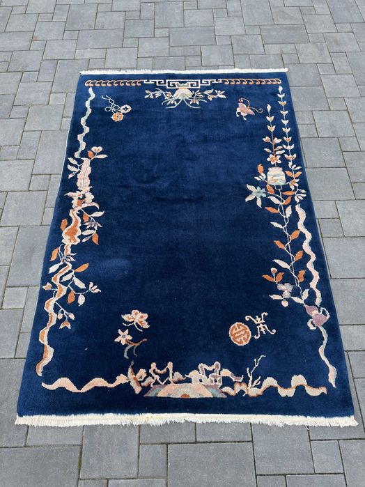 Chiński Dywan Ręcznie Tkany Wełniany 192x124