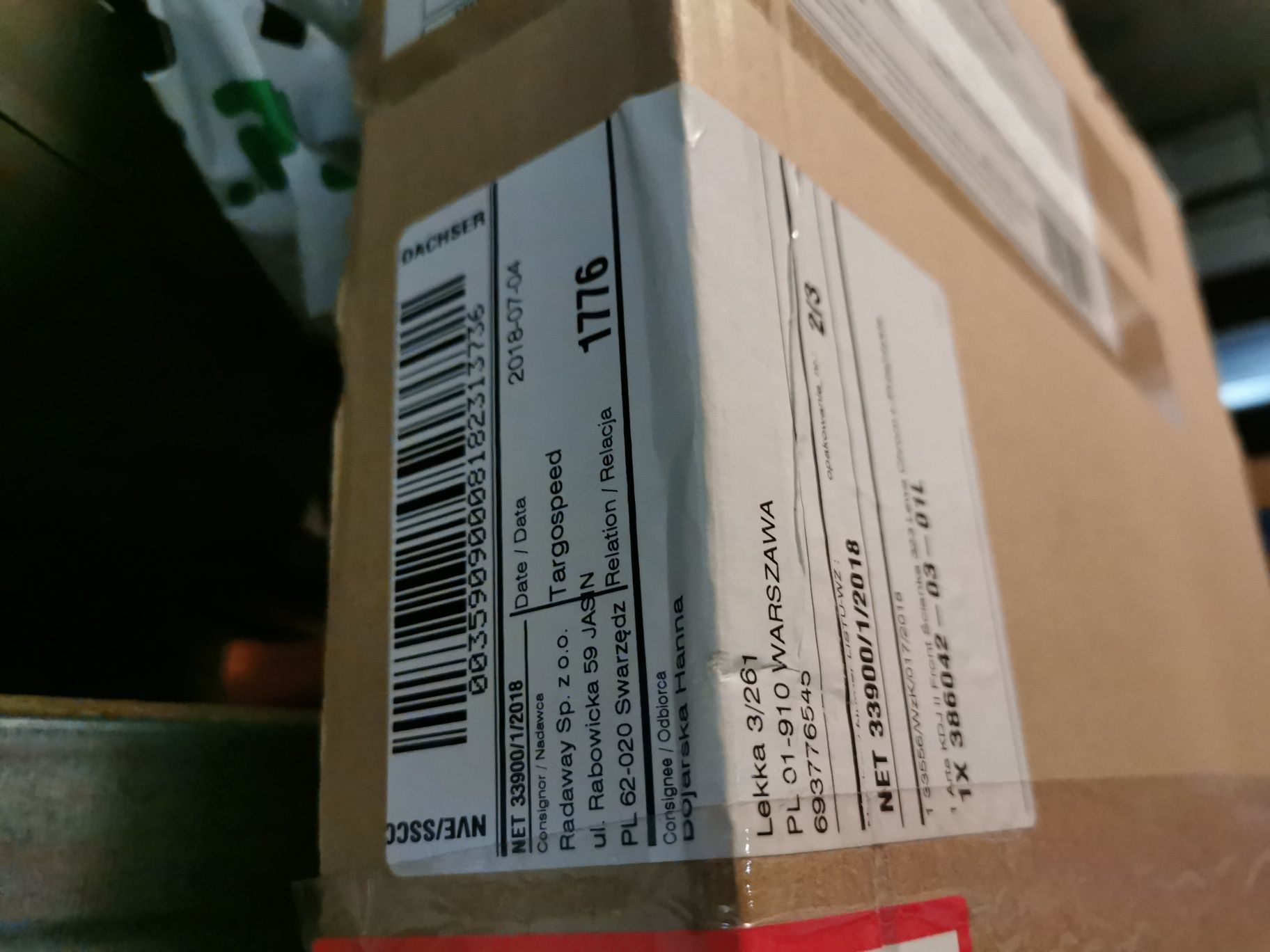 Radaway Arta KDJ II Ściana front 323x2000