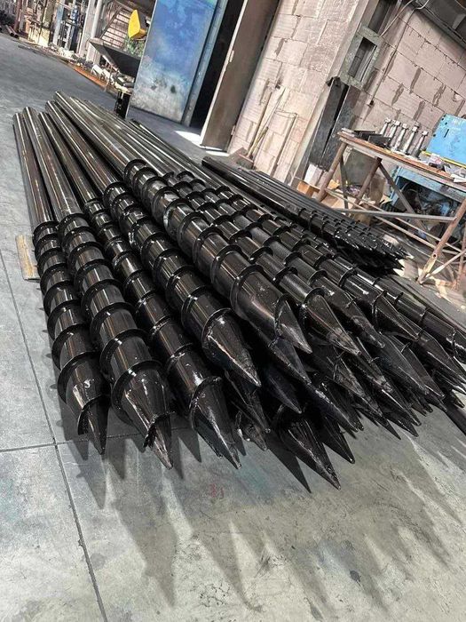 Палі гвинтові,однолопастні.Сваи винтовые,геошурупы.Наконечники.Оголовк