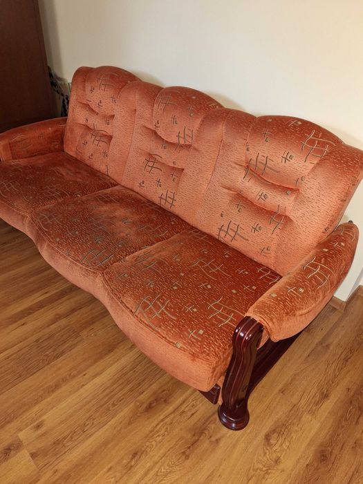 Sofa z funkcją spania plus dwa fotele