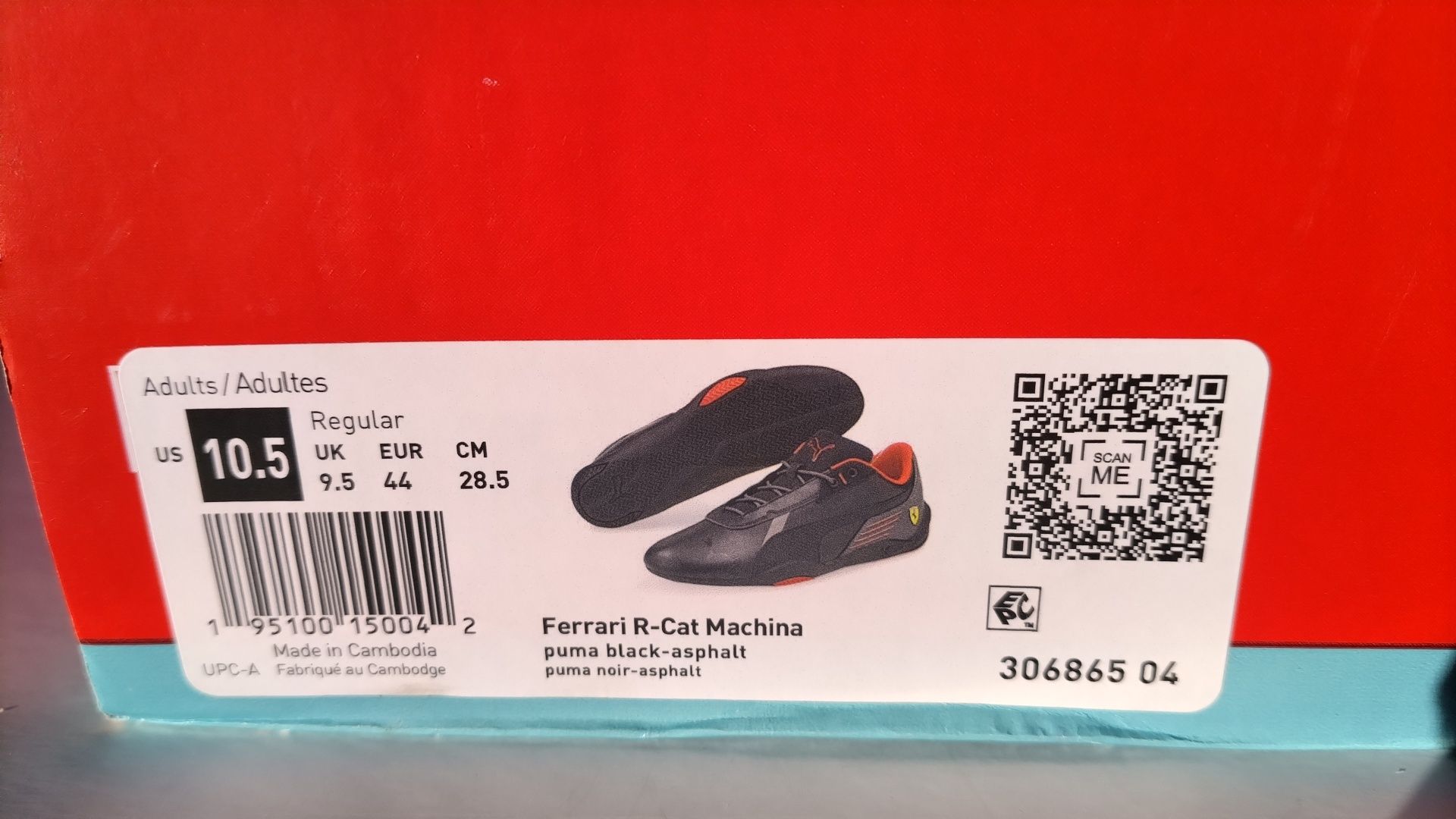 Sapatilhas Puma Ferrari R cat machina. Custam 105€ nas lojas