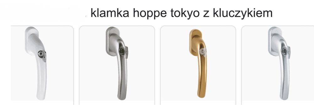 Klamka hoppe z kluczykiem Tokio